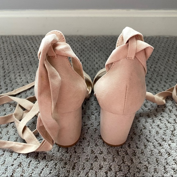 ASOS Blush Tie Heels - Picture 5 of 6